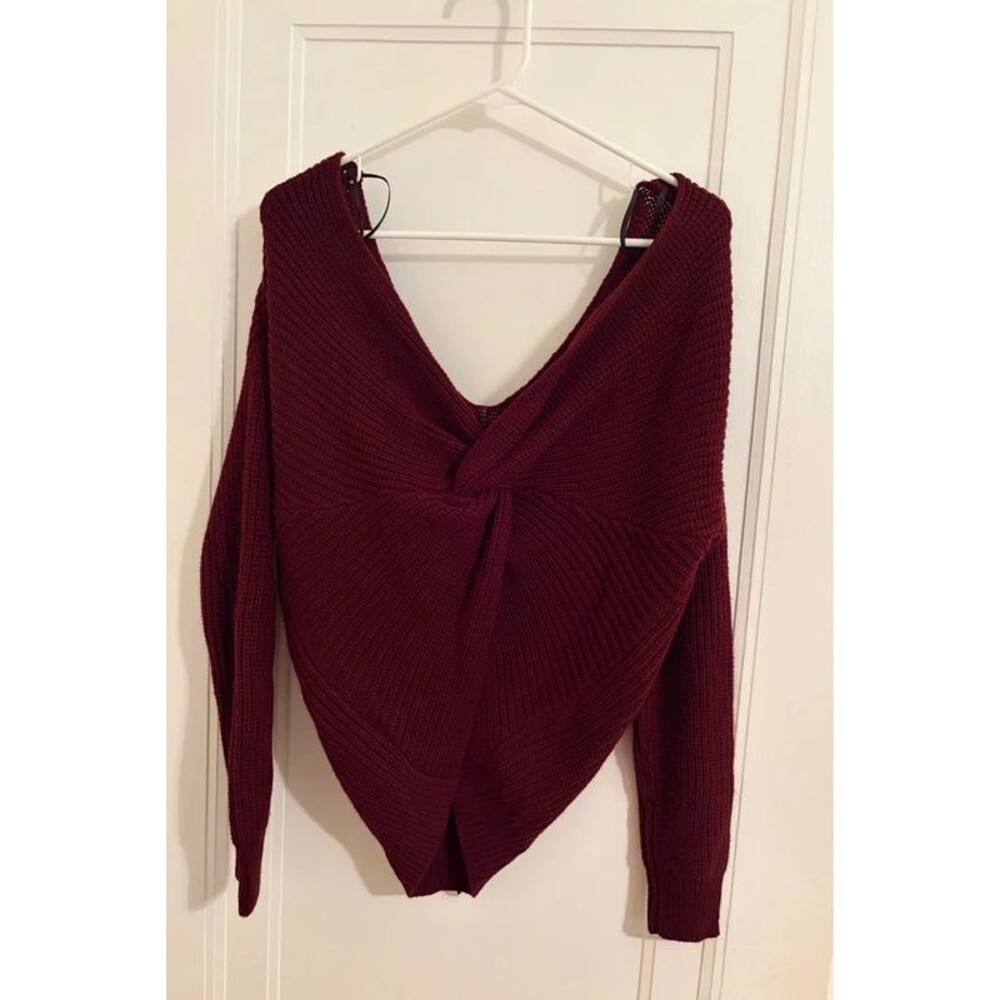 Fashion Nova twist knit sweater